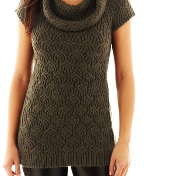 Worthington Green Cowl Neck Tunic Sweater - XL - Picture 5 of 5